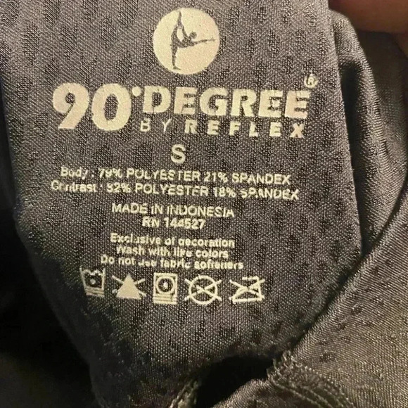 90 Degree by Reflex Gray Snake Leggings - Picture 5 of 6